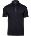 T1440 1440 Tee Jays Pima Cotton Interlock Polo Shirt Black colour image